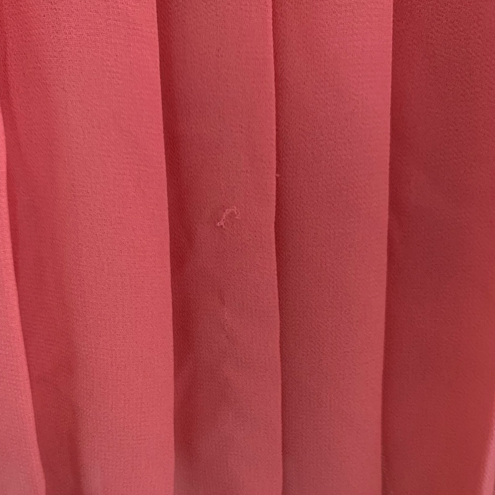 Ann Taylor Pleated Pink Coral Skirt - A Line - 4P - Picture 7 of 7